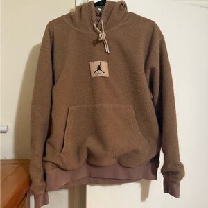 Nike Air Jordan Men Prestige Flight Heritage Pullover Hoodie Brown Sz M